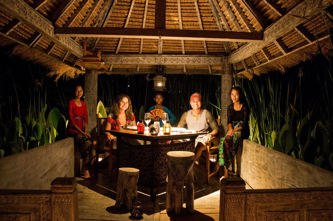 dinner at Sanak Retreat, Munduk, Bali, Indonesia