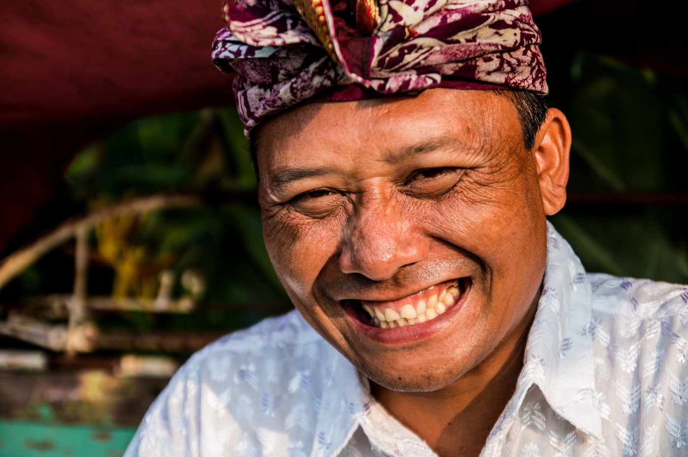 smiling local, Sanak Retreat, Munduk, Bali, Indonesia
