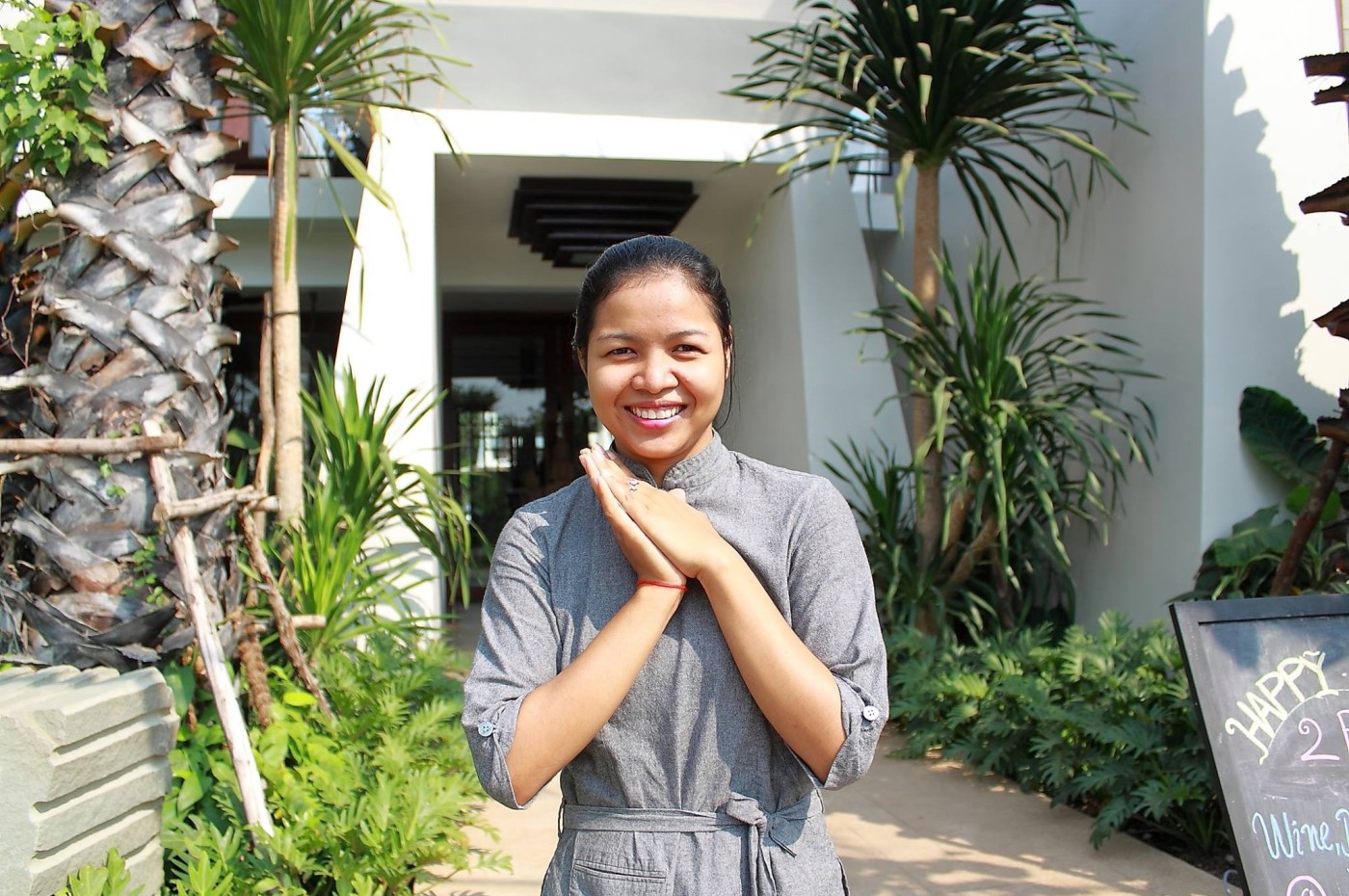 staff at Jaya House Park, Cambodia