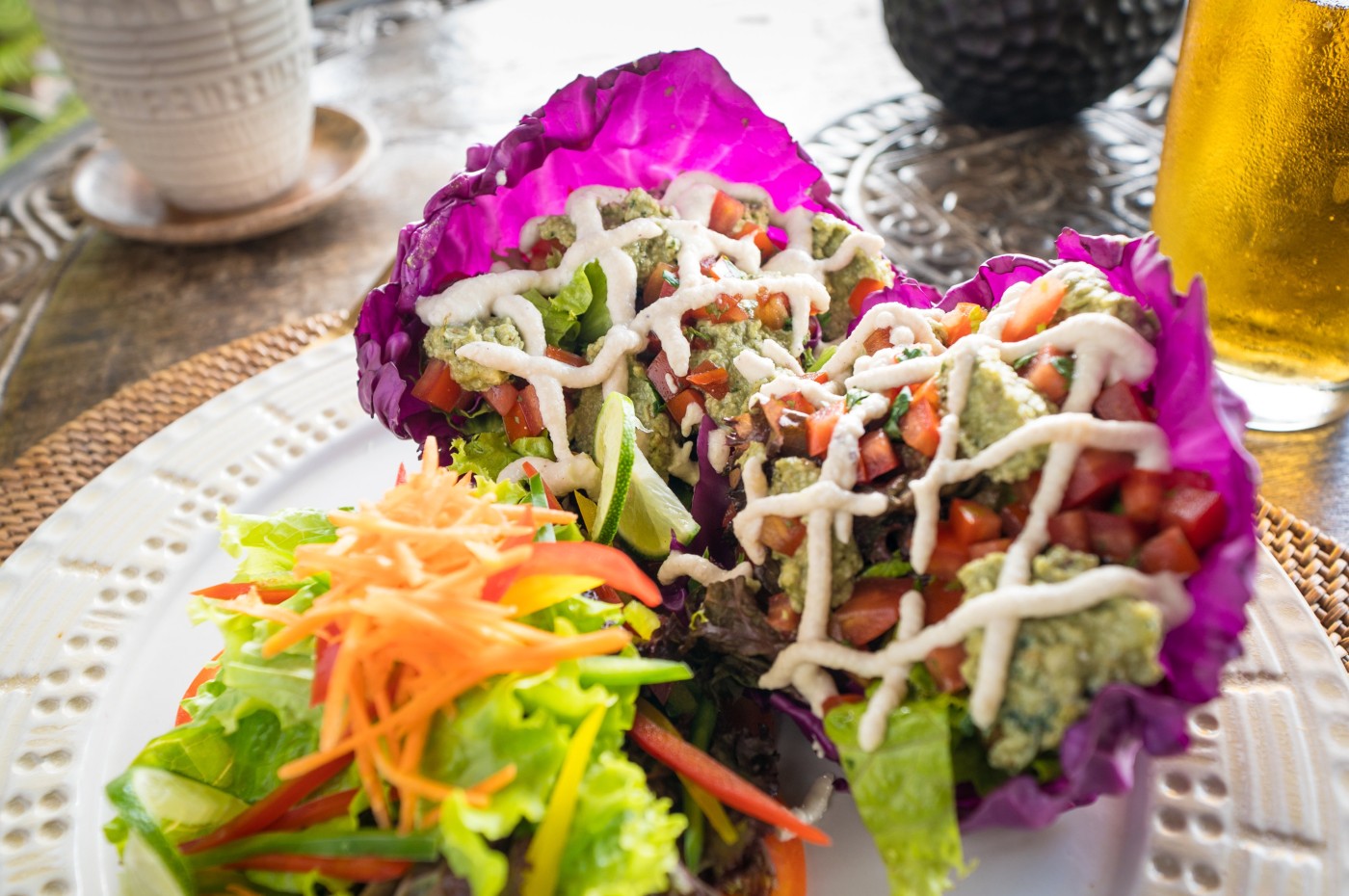 food at Villa Kalisat, Ubud, Bali, Indonesia