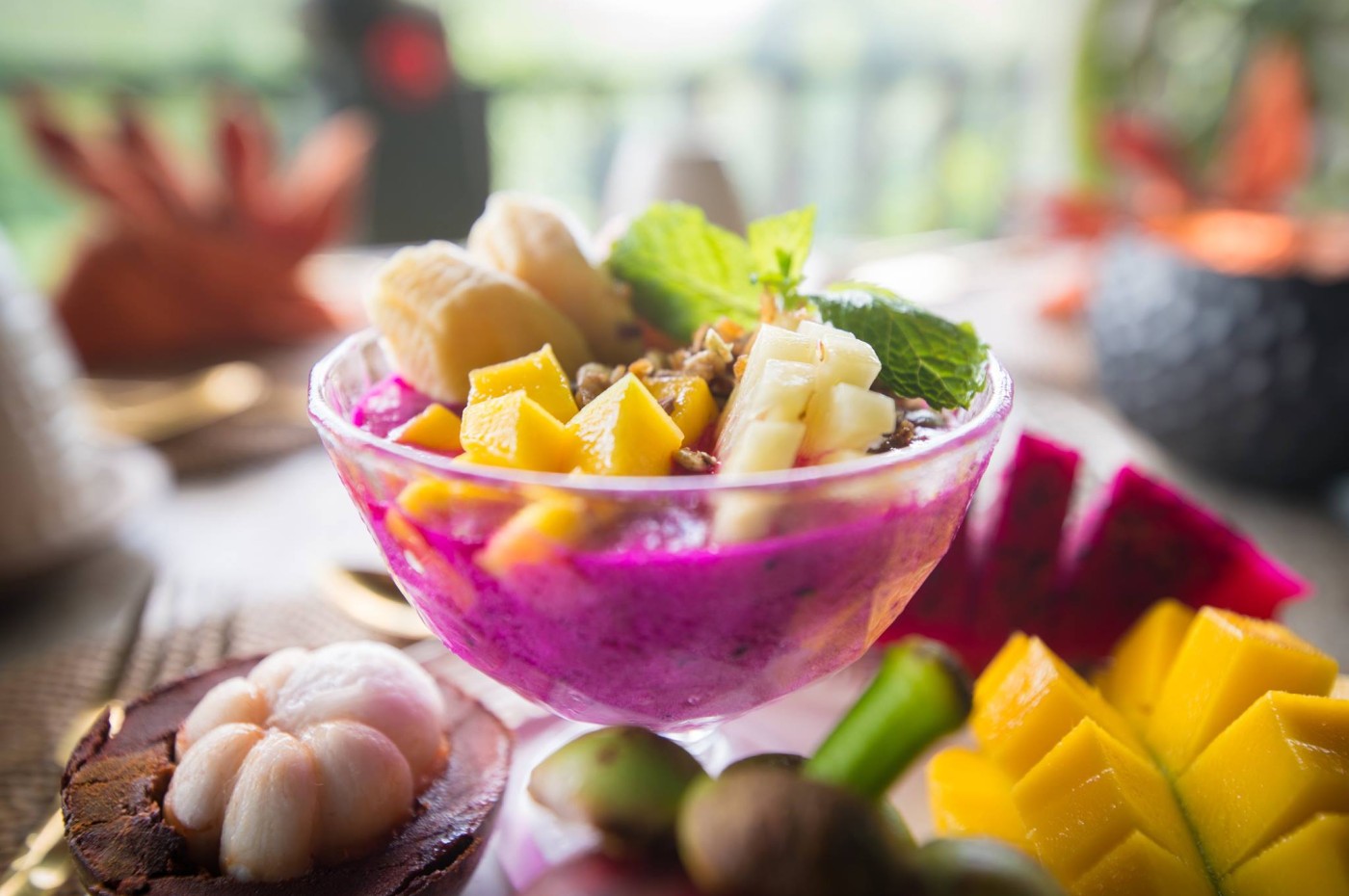 food at Villa Kalisat, Ubud, Bali, Indonesia
