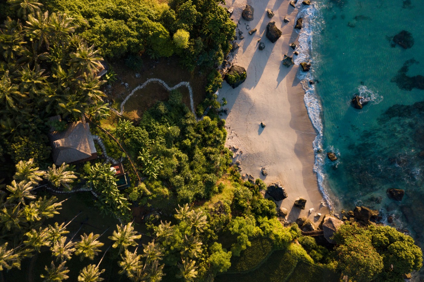 Aerial of NIHI Sumba, Indonesia