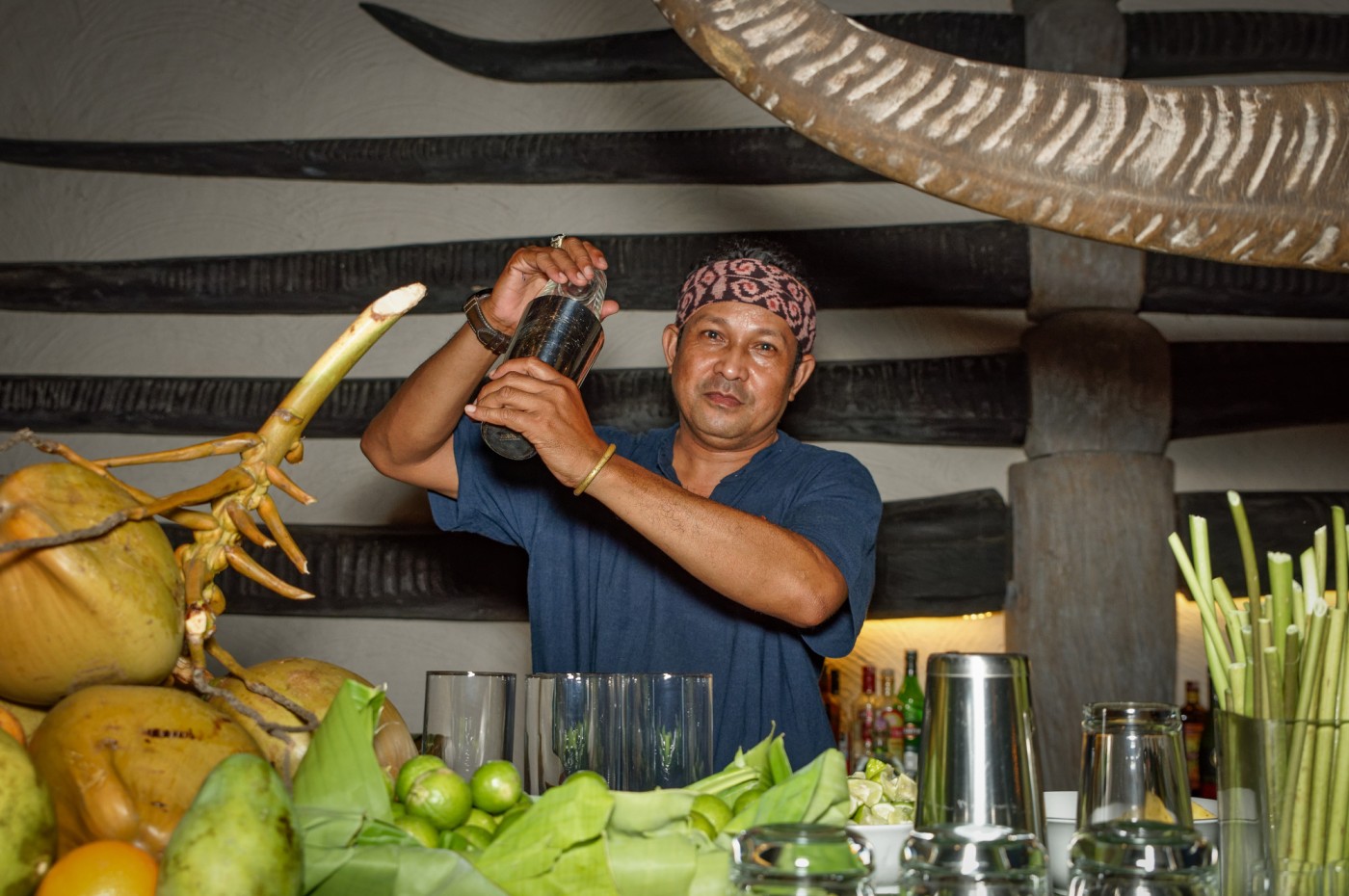 bartender at NIHI Sumba, Indonesia