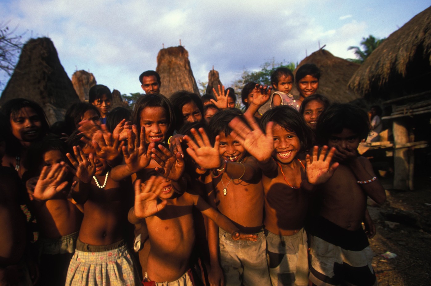 locals and kids at NIHI Sumba, Indonesia