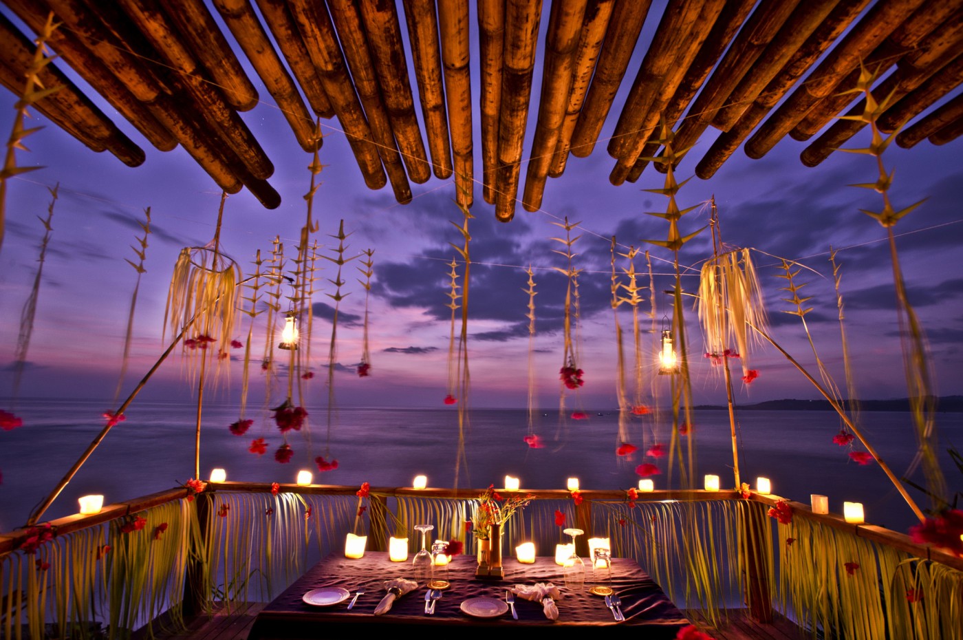 evening view and private dining at NIHI Sumba, Indonesia