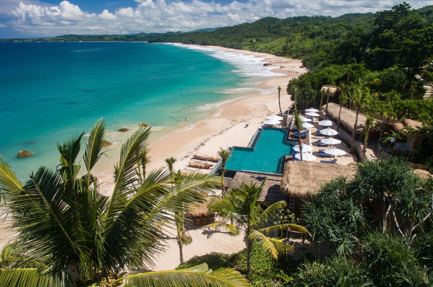 aerial of NIHI Sumba, Indonesia