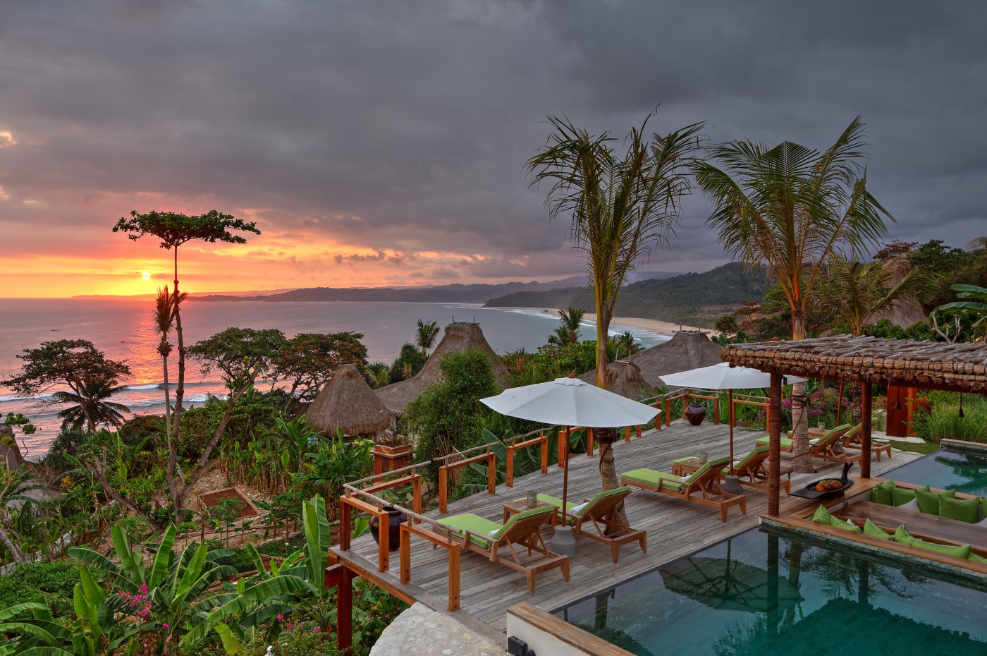 View during sunset from NIHI Sumba, Indonesia