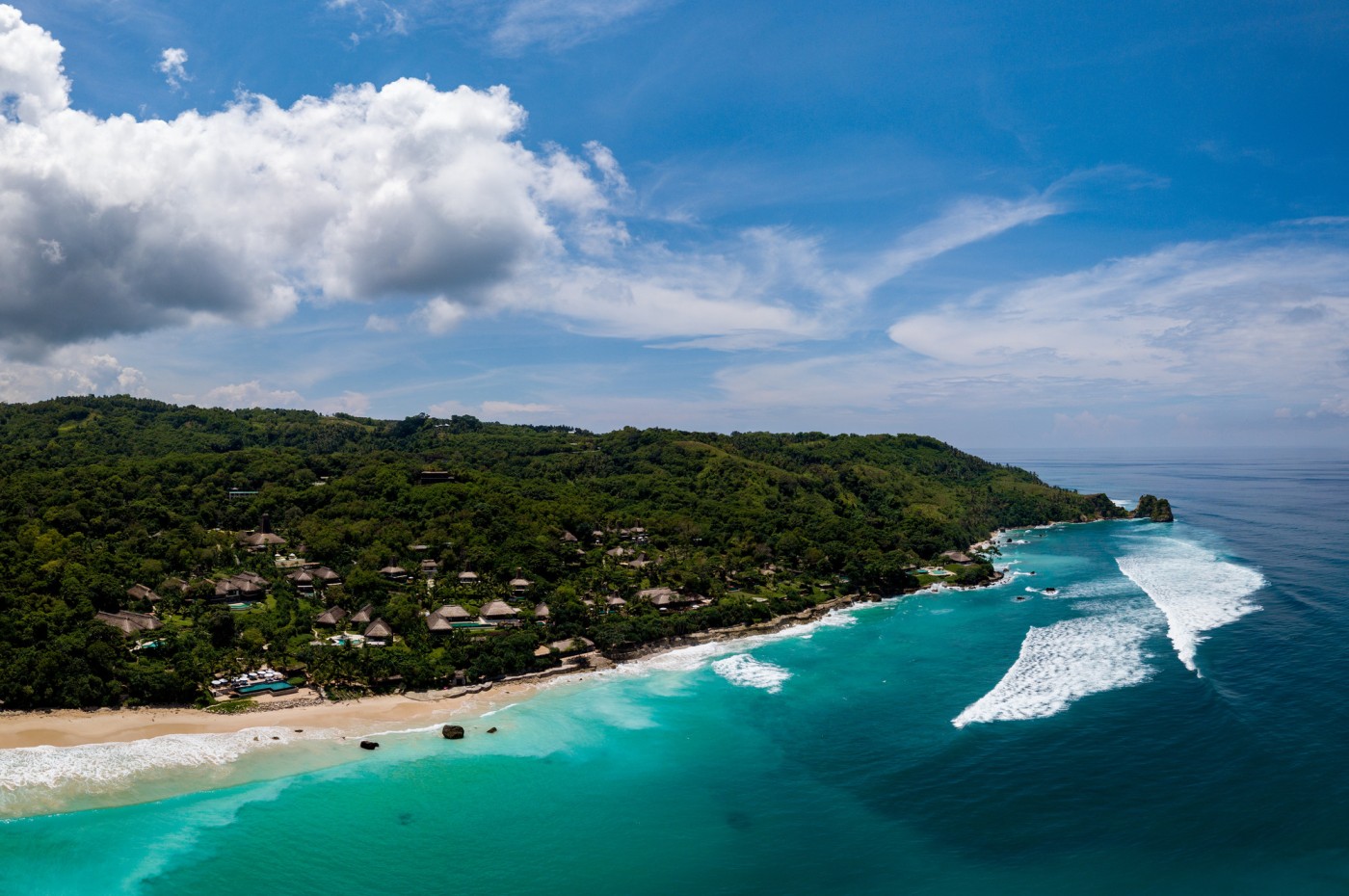 surf aerial at NIHI Sumba, Indonesia