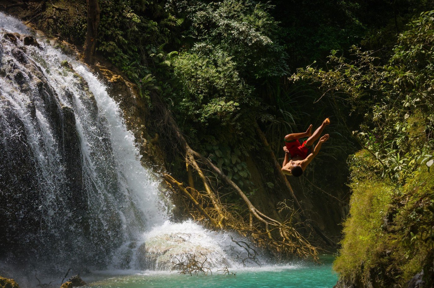 Waterfall at NIHI Sumba, Indonesia