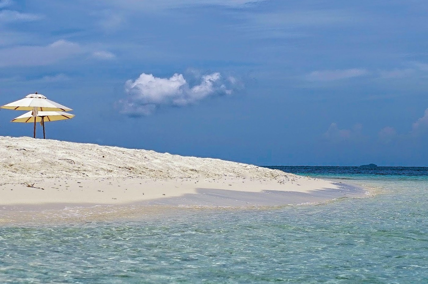 beach and water at Nikoi Island, Indonesia