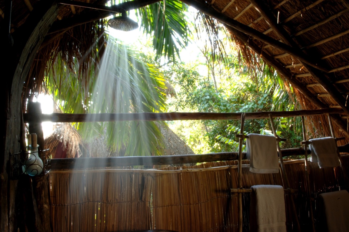 Shower at Greystoke Mahale, Tanzania