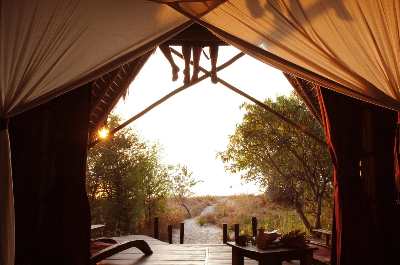 View from hut at Greystoke Mahale, Tanzania