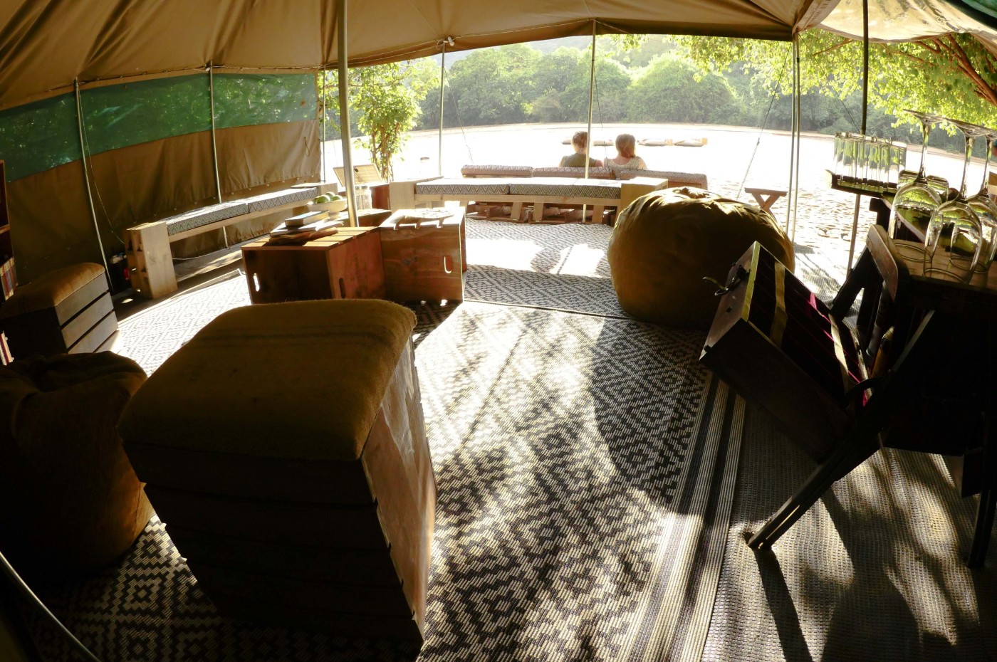 furniture and lounge at Wayo Manyara Green Camp, Tanzania