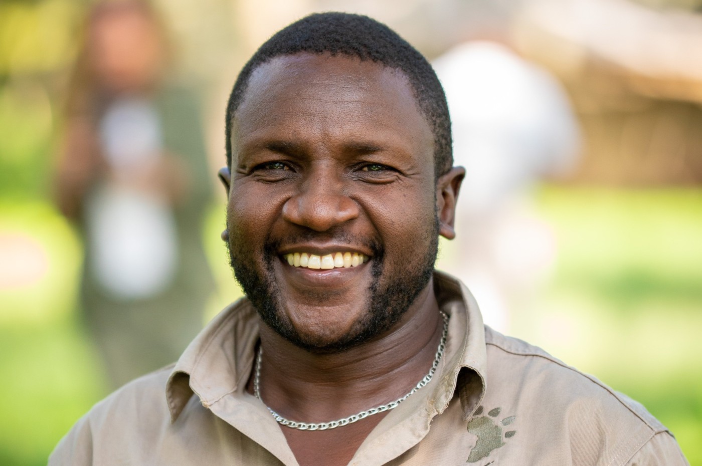 smiling local guide in tanzania