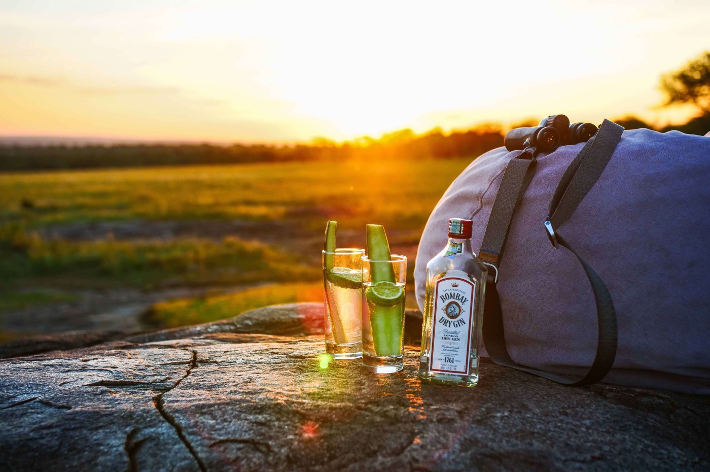 drinks and luggage at Wayo Walking Safari Camp, Serengeti, Tanzania