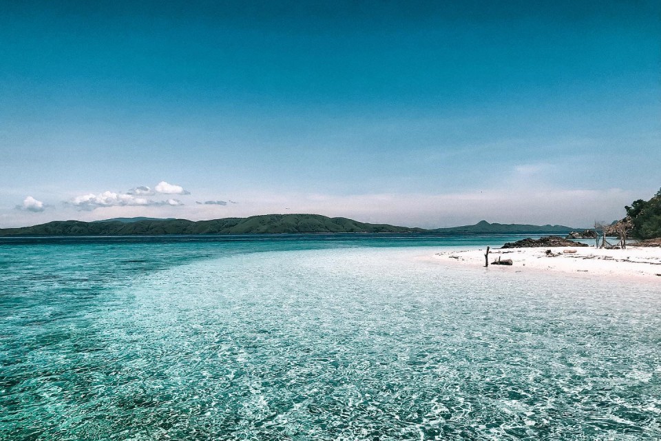 beach and water at The Seraya, Komodo Island, Indonesia